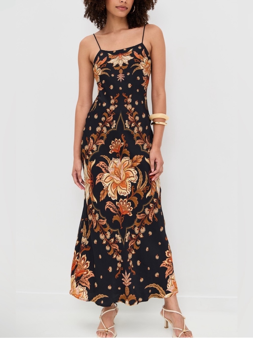 Farm Rio Majestic Garden Slip Maxi Dress size XS